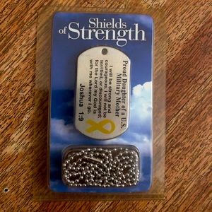 Military style Tag Necklace JOSHUA 1:19